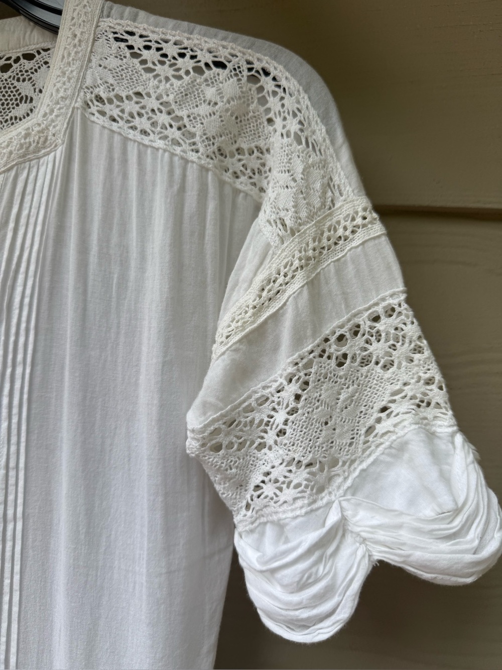 LoveShackFancy Edie Voile Lace Trim Button Front Maxi Dress - Picture 5 of 16